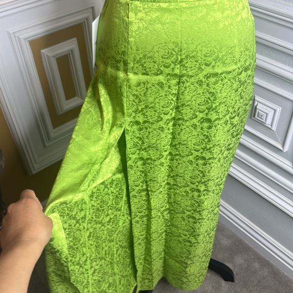 Ronny Kobo Collection Green Maxi Pencil Skirt with slit - Picture 8 of 10